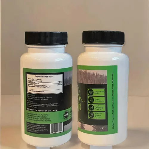 Miniatura 2 de Nuevo Shilajit Pure Himalayan 1,000 mg de auténtico extracto de shilajit por porción 1 Botella 60 Cápsulas