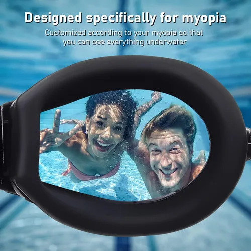 Miniatura 4 de AUTOR Gafas de natación de visión corta, gafas de natación, gafas de natación de corta visión para hombres, mujeres, adultos y jóvenes