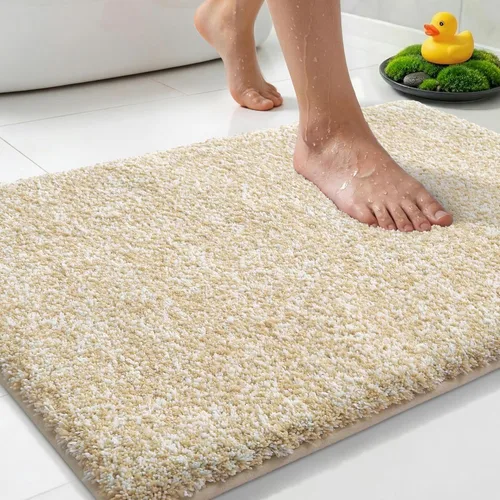 Miniatura 47 de Yimobra Alfombra de baño acolchada antifatiga, antideslizante, lavable, de microfibra suave y densa para lavabo, ducha, pies cansados, cómodo