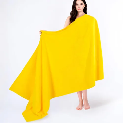 Cotton Paradise - Toalla para el baño de 100% algodón, turca, extragrande de 40 x 80 pulgadas, color amarillo