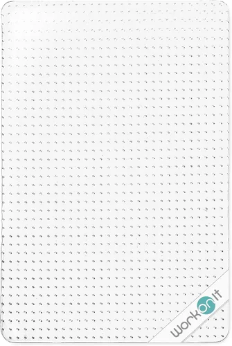 Miniatura 12 de WorkOnIt Tapete para silla de oficina, 30 x 48 pulgadas, tapete transparente para silla de escritorio para alfombra de pelo bajo, protector de piso
