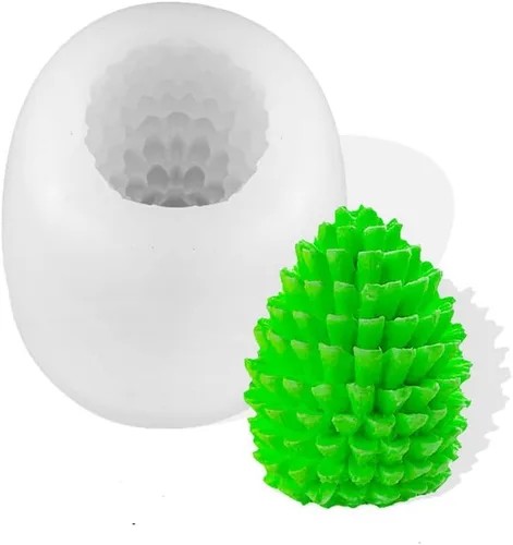 Miniatura 15 de Moldes de vela de hilo de silicona 3D para hacer velas, bricolaje, suéter, tipo piedra, molde de silicona, para hornear, hacer resina de cera