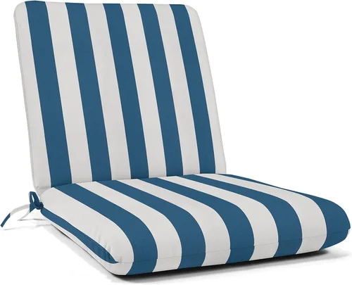 Miniatura 9 de Sunbrella - Cojín de tela para asientos profundos para patio, 44 x 22 pulgadas, con bisagras (asiento + respaldo) – Reemplazo de cojín para silla