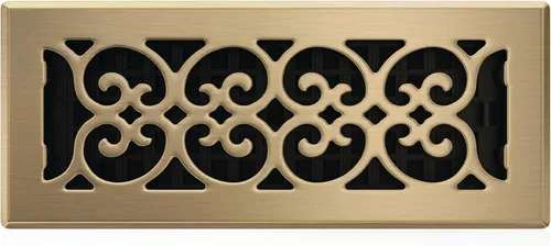 Miniatura 35 de Placa embellecedora cromada Decor Grates con ornamento Acabado cepillo níquel (Brushed Nickel Finish)