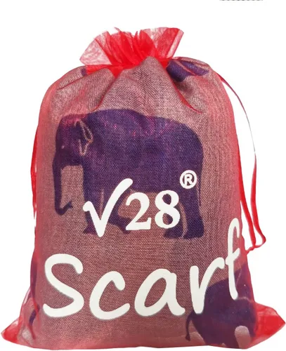Miniatura 13 de V28 Hermosa bufanda larga y suave con estampado de elefante azul - grande