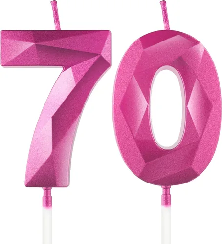 Miniatura 45 de Velas de cumpleaños número 15, velas número 15, velas de feliz cumpleaños de oro rosa para pastel, decoraciones de cobertura de pastel de diseño 3D