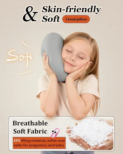 Miniatura 5 de SAIJI 【Magnético】Soporte para teléfono celular para cama, mini soporte de almohada Kindle con brazo elevado de doble eje, soporte para teléfono