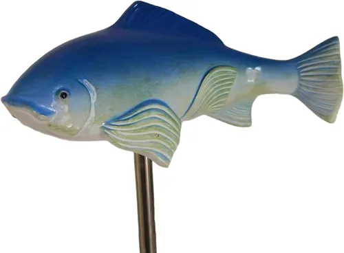 Koi Fish Decor Garden: 3 piezas de escultura de pez Koi de resina, estatua de peces de jardín con estaca, para exteriores, patio, césped, estanque y