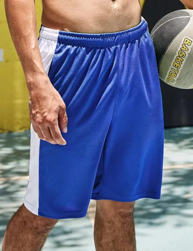 Miniatura 2 de COOFANDY Mens Basketball 2 Pack Shorts Elastic Waist Gym Shorts with Pockets