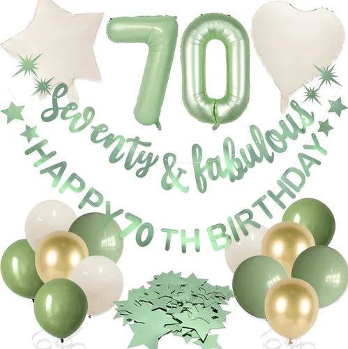 Miniatura 7 de Guirnalda de globos de aluminio con texto en inglés «Omg Ur A Teenager, Happy 13th Birthday» de color verde salvia, decoración oficial de 13