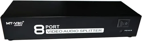 Miniatura 5 de MT-VIKI Distribución de audio de video compuesto de divisor RCA de 8 vías y 3 (1 en 8 salidas)
