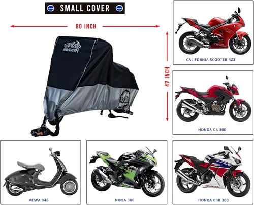 Miniatura 2 de Funda Resistente Pequeña de 250cc para Motocicleta - Fundas Impermeables para Motocicletas para Almacenamiento al Aire Libre - Funda Impermeable