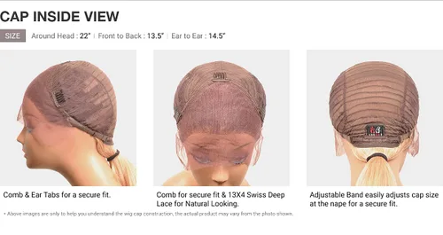 Miniatura 2 de BOBBI BOSS Peluca de encaje frontal HD MediFresh 13X4 Deep Lace MLF241 Rhian (DL4613)