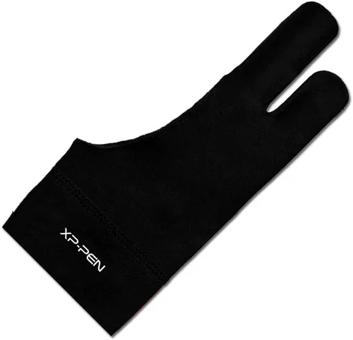 XP-Pen, guante de lycra profesional, artista para monitor gráfico, tablet, dibujo, apto para mano izquierda o derecha (S/M/L, color negro), Licra,
