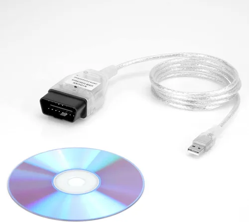 Miniatura 3 de LZLRUN K+CAN K+DCAN Cable de herramienta de escáner de diagnóstico para auto OBD USB Interfaz para BMW con FT232RL (con interruptor)