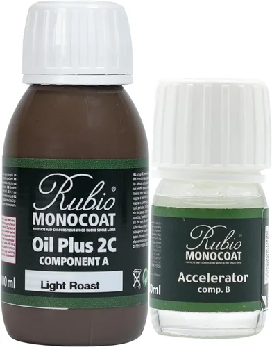Miniatura 48 de Rubio Monocoat Tinte y acabado para madera de 650 pies cuadrados - Niebla Oil Plus 2C Aceite de linaza de secado rápido, ecológico