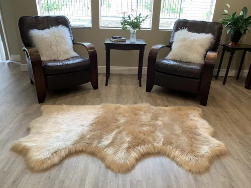 Miniatura 40 de LAMBZY Alfombra de pelo de oveja sintética, hipoalergénica, súper suave, sedosa para sala de estar, habitación de los niños, sofá