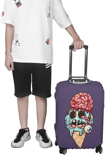 Miniatura 5 de Helloween Icecream Travel Luggage Cover Anti-Scratch Suitcase Protector Washable Baggage XL