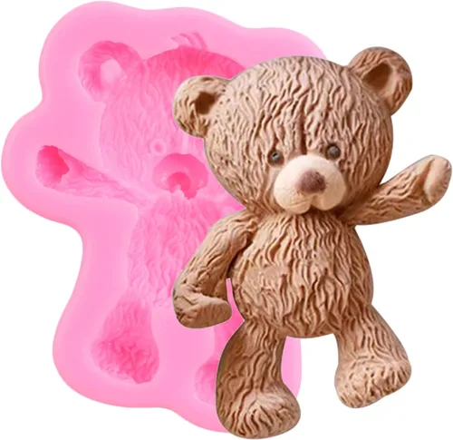 Miniatura 11 de Moldes de silicona para fondant, molde de chocolate de oso para osos de peluche, decoración de pasteles, decoración de cupcakes, caramelo de Estilo a
