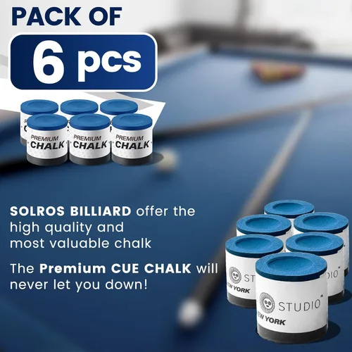 Miniatura 3 de SOLROS - 3 piezas de tiza de billar para billar de alta calidad, cubos puros redondos, accesorios de mesa de tiza de alto rendimiento, baja