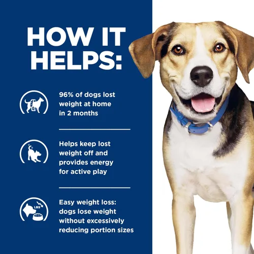 Miniatura 8 de Hill's Prescription Diet Metabolic Weight Management - Alimento seco para perros con fórmula de harina de cordero y arroz, dieta veterinaria, bolsa