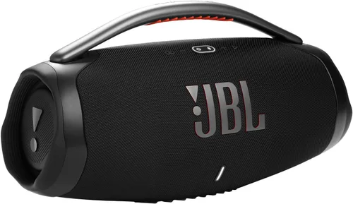JBL Boombox 3 - Altavoz Bluetooth portátil negro con sonido masivo, graves más profundos, IPX7 impermeable, 24 horas de reproducción, PartyBoost