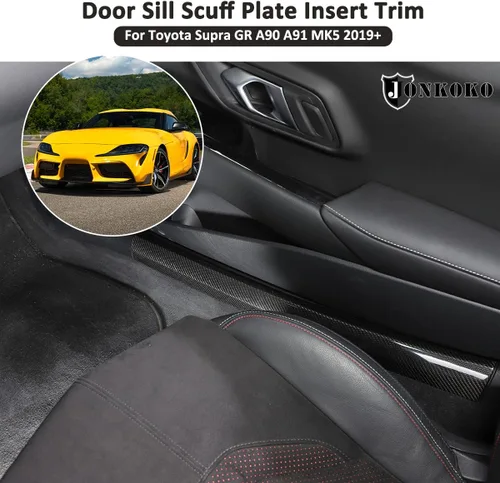Miniatura 4 de YIWANG 100% fibra de carbono real para Toyota Supra GR A90 A91 MK5 2019-2022 Control central del interior del automóvil y accesorios de decoración