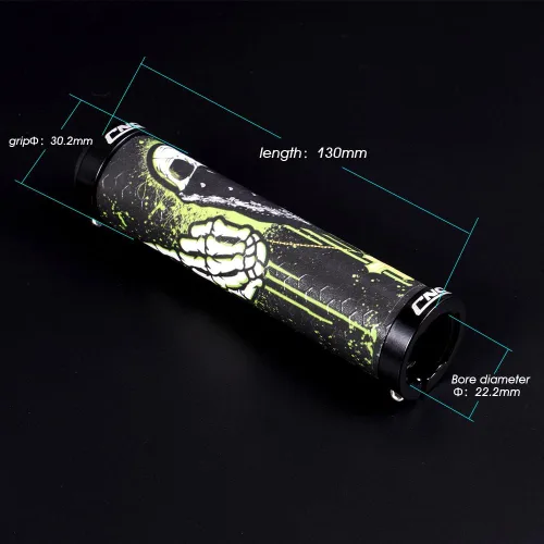 Miniatura 2 de Chooee - Puños de bicicleta de silicona, puños de manillar de gel de sílice con bloqueo para bicicleta de montaña MTB