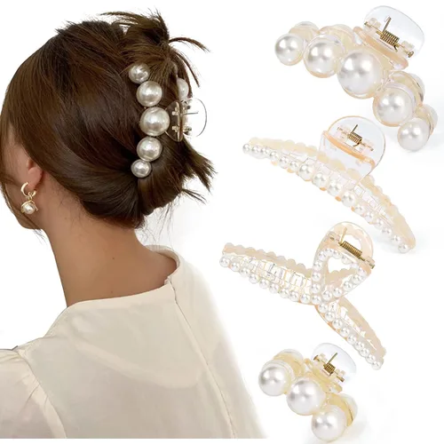 Miniatura 15 de Mehayi 3 PCS Pinzas de Garra de Metal Grandes para Cabello Grueso y Pesado, Pinzas de Sujeción Antideslizantes Grandes con Mordaza para Cabello