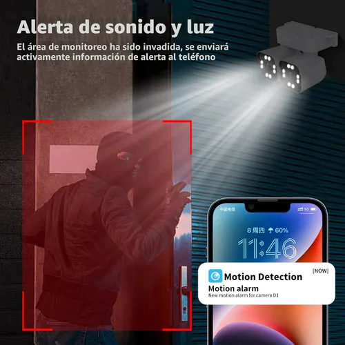 Miniatura 5 de Cámaras Dual Lens para Exteriores 2.5K/5MP Cámaras para Casa con Cable Enchufables Cámara WiFi Inalámbrica con Audio y Video, PTZ, Seguimiento