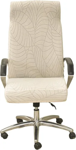 Miniatura 34 de CRFATOP Funda elástica para silla de oficina de computadora con cremallera duradera, funda para silla de escritorio giratoria universal, respaldo