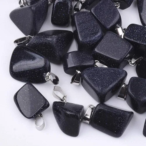 Miniatura 21 de Beadthoven - 24 dijes de piedras preciosas irregulares naturales, piedras curativas mixtas, chakras, reiki, pepita, piedras preciosas para hacer