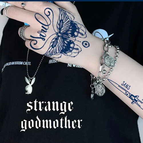 Miniatura 18 de Tatuajes falsos de manga semipermanente para hombres y mujeres, tatuajes temporales realistas de brazo completo, impermeables y de larga duración