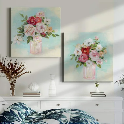 Miniatura 3 de Renditions Gallery Arrangement of Spring I - Arte de pared, decoración en lienzo de alta calidad con envoltura de galería, listo para colgar, 10