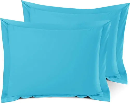 Miniatura 37 de Nestl Juego de 2 fundas tipo sham de almohada suaves - Fundas de almohada de microfibra de doble cepillado - Fundas de almohada de cama premium