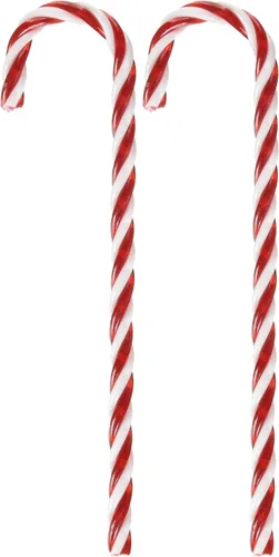 Miniatura 2 de Kurt Adler - Juego de 12 adornos navideños de bastón de caramelo de 7 pulgadas