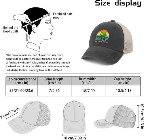 Miniatura 15 de Sombrero de ranas Hombre I Love Frogs Sombrero Hombres Gorra de béisbol Gorras ajustables
