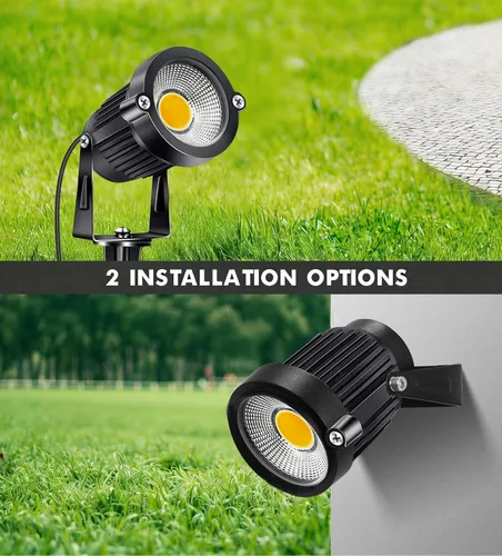 Miniatura 4 de 1 paquete de luces LED de bajo voltaje para paisaje, 5 W, iluminación de paisaje con conectores CA/CC 12 V-24 V, foco para exteriores, IP66