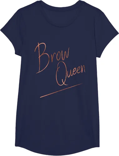 Miniatura 23 de Brow Queen Ombre - Camiseta de escritura a mano, regalo para artista de maquillaje, Negro, S