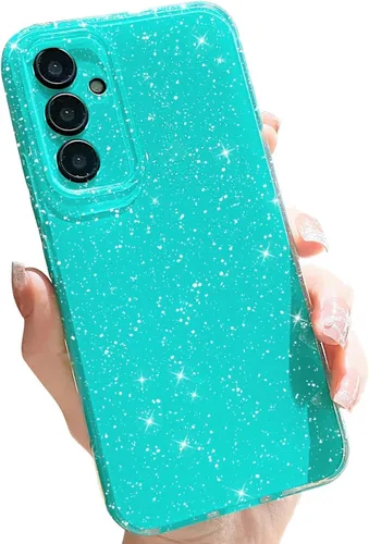 Miniatura 10 de MINSCOSE Compatible con Samsung Galaxy S22 Plus Case, Bonito Color Neón Brillante, con Purpurina Brillante Delgada Resistente a Golpes de Silicona