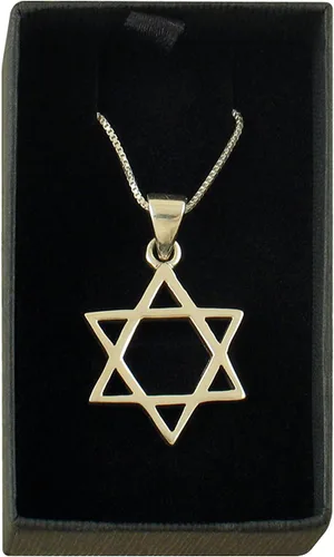 Miniatura 4 de AJDesign Collar clásico con colgante de estrella de David de plata de ley 925 para hombres y mujeres con cadena