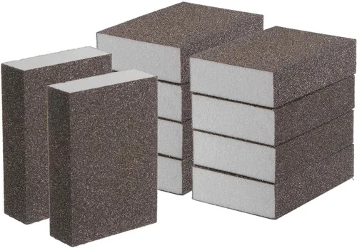 Miniatura 12 de HARFINGTON Bloques de esponja de lijado de grano medio, bloque de lijado de espuma de grano 180-240 para pulir la cocina, paneles de yeso de madera
