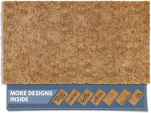 Miniatura 15 de Barnyard Designs Felpudo de bienvenida para exteriores, alfombra grande de entrada para puerta principal, marrón (Home Sweet Home, 30" x 17")