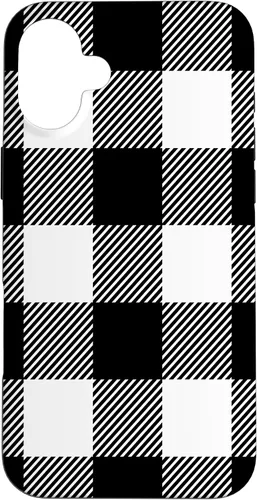 Miniatura 23 de Buffalo Plaid Black White Phone Case for iPhone 17