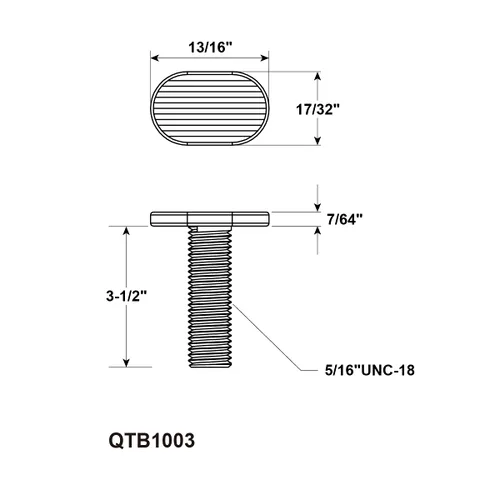 Miniatura 8 de POWERTEC 71168-P3V Abrazadera de retención T-Track, 5-1/2" L x 1-1/8" W, paquete de 6, abrazaderas de riel en T para carpintería