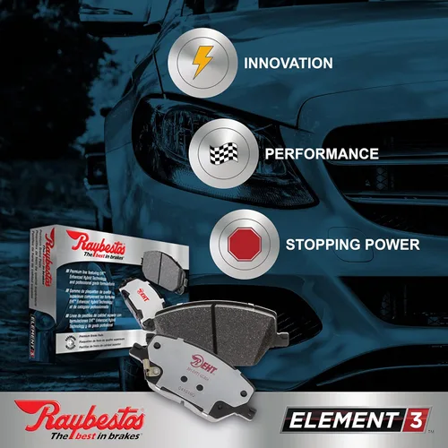 Miniatura 3 de Raybestos Element3 EHT™ Juego de pastillas de freno delantero de repuesto para Mini Cooper seleccionados de los años modelo 02-16, Mini Cooper