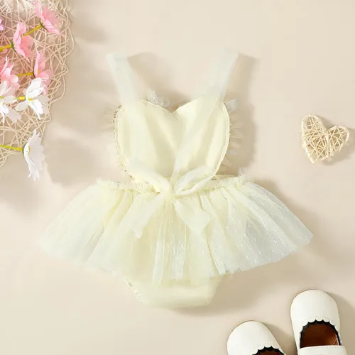 Miniatura 3 de Kaipiclos Traje de sesión de fotos para bebé recién nacida, mameluco de encaje bohemio floral medio primer cumpleaños fotografía traje