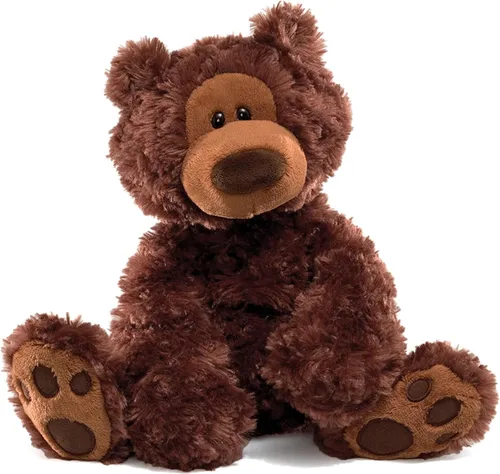 GUND Philbin - Oso de peluche clásico, animal de peluche prémium para edades de 1 año en adelante, marrón chocolate, 12 pulgadas