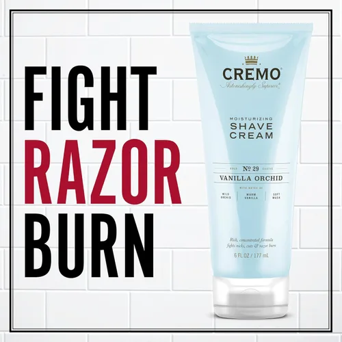 Miniatura 3 de Cremo Crema de afeitar para mujer para piel sensible, hidratante, vainilla y orquídea, crema de afeitado ultra-deslizante para mujeres, combate