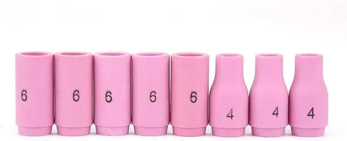 Miniatura 8 de Piezas de la antorcha de soldadura, 53 unids tig soldadura antorcha cuerpo partes gas lente boquilla boquilla kit taza para WP-9 20 25